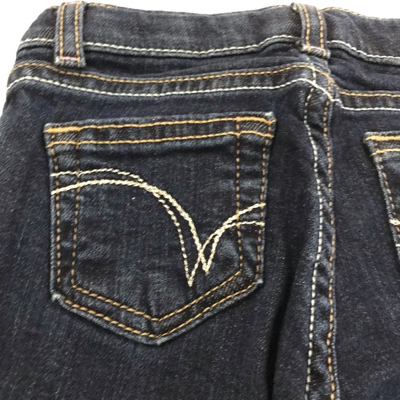 Jumping Beans Girl’s 4T Dark Blue Distressed Denim Jeans. - Picture 9 of 10